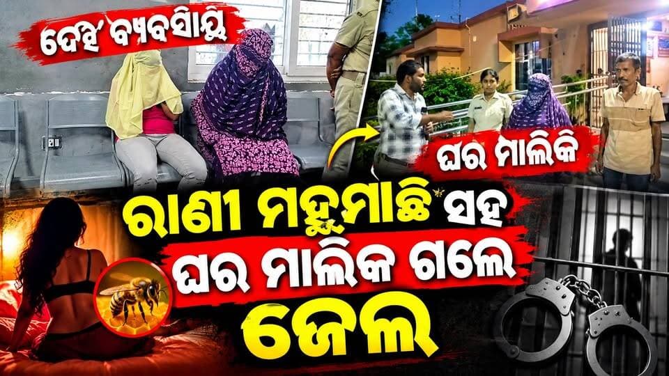 ଦେହ ବ୍ୟବସାୟ ରାଣୀ ମହୁମାଛି ସହ ଘର ମାଲିକ ଗଲେ ଜେଲ
#SexRacket
#HouseOwnerArrested
#PoliceAction
#CrimeNews
#OdishaNews