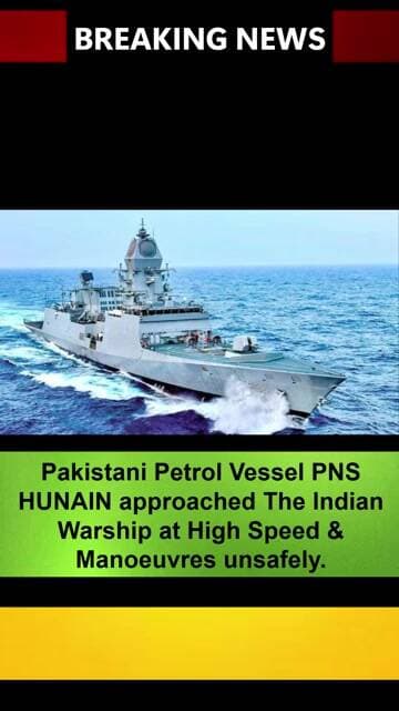 Pakistan Naval Ship Indian Naval Ship se Takra gaya #breakingnews #indiannavy #arabiansea #Navy