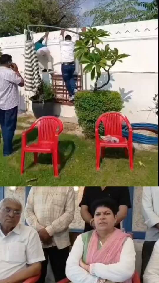 🚨 मंडावा में सियासी घमासान!
कांग्रेस पार्षदों के होटल में पुलिस पहुंचने से हंगामा, पुलिस के पहुंचते ही होटल में मची अफरा-तफरी।
कांग्रेस ने आरोप लगाया कि पार्षदों को होटल से ले जाने का प्रयास किया गया।
रीटा चौधरी बोलीं- मैं खुद मौके पर मौजूद थी।
कांग्रेस जिलाध्यक्ष एवं विधायक रीटा चौधरी ने भाजपा के पूर्व सांसद नरेंद्र कुमार पर पुलिस पर दबाव बनाने का आरोप लगाया और कहा कि जनता के जनादेश को प्रभावित करने का प्रयास किया जा रहा है।
🗣️ रीटा चौधरी बोलीं- कांग्रेस लोकतांत्रिक तरीके से देगी जवाब।
अब बड़ा सवाल—मंडावा में बोर्ड गठन से पहले यह सियासी घटनाक्रम किस ओर इशारा कर रहा है?
👇 आपकी क्या राय है? कमेंट करके जरूर बताएं।
#Mandawa #मंडावा #RajasthanNews #Jhunjhunu #Congress #BJP #MandawaNews #NagarPalika #PoliticalNews #YashdeepKhabar