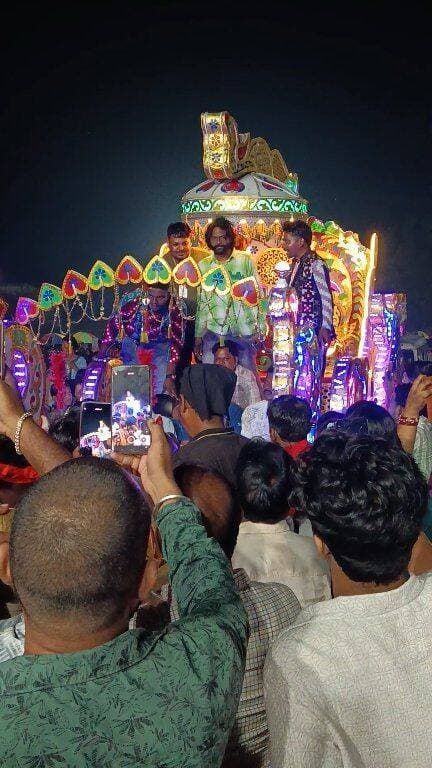Grand welcome for Umakanta Barik at Paruabhadi Nuakhai bhetghat #kuchindatvlive #kuchinda #viralpost #umakantbariksong #kuchinda #paruabhadi #sambalpuri #nuakhai