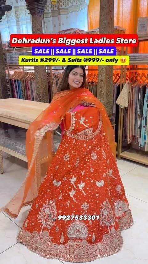 Anniversary Sale at Dehradun’s Biggest Store 😍
-
📍 Diva Store
1st Store Location: 33, Shubhash Road
2nd Store Location: 4, Meedo Plaza, Rajpur Road
-
📞 9927533301
-
#ladies #ladiessuits #lehenga #sareecollection #dehradun
