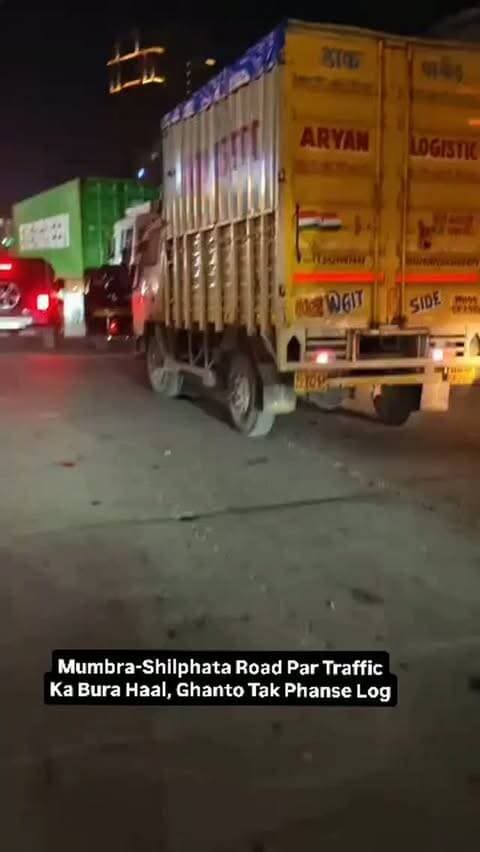 Mumbra-Shilphata Road Par Traffic Ka Bura Haal, Ghanto Tak Phanse Log