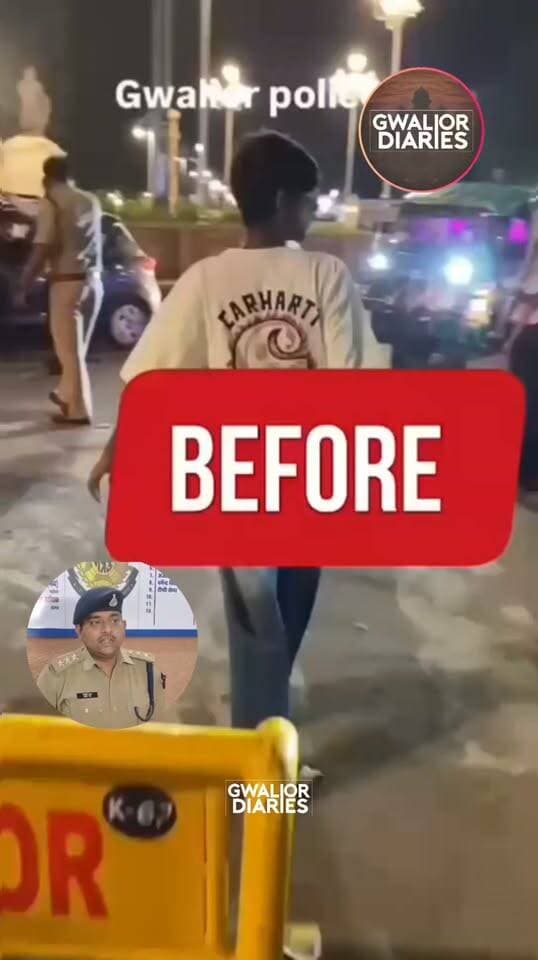 पुलिस को चकमा देकर भागा, फिर सोशल मीडिया पर उड़ाया ट्रैफिक पुलिस का मजाक: दोबारा पकड़ा तो ₹11 हजार का चालान...
ग्वालियर में ट्रैफिक नियमों का उल्लंघन करने के बाद सोशल मीडिया पर पुलिस की कार्रवाई का मजाक उड़ाना एक वाहन चालक को भारी पड़ गया। कुम्हरपुरा निवासी दिनेश आदिवासी को मोडिफाइड साइलेंसर लगी बुलेट चलाने पर यातायात पुलिस ने रोका था, लेकिन वह पुलिस को चकमा देकर मौके से भाग निकला और बाइक से स्टंट करते हुए वीडियो सोशल मीडिया पर अपलोड कर दिया। इसके बाद ट्रैफिक पुलिस ने उसे दोबारा पकड़ा और वाहन में मोडिफाइड साइलेंसर लगाने समेत नियमों के उल्लंघन पर करीब ₹11 हजार का चालान किया। खास बात यह रही कि चालान कटने के बाद दिनेश ने एक और वीडियो पोस्ट कर खुद ₹11 हजार के चालान की बात बताई। यातायात पुलिस ने स्पष्ट किया है कि नियम तोड़ने वाले वाहन चालकों के खिलाफ कार्रवाई लगातार जारी रहेगी।
