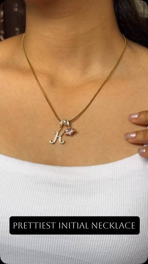 Found the prettiest initial necklace from @noiraonline
.
.
#initial #trendingreels #instagram #necklace #reelsinstagram