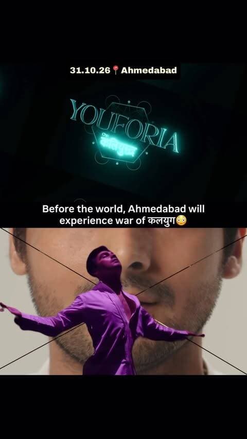 Search “YOUFORIA” on District app
Premier show date: 31/10/26
YOUFORIA Chapter: कलियुद्ध- Search beyond is a
Different Story in the Same universe.
An artist, based on a real life experience, ponders about the end of the world in balt.
Every Yuga had its defining war. But what will be the war of cayu ? Who will fight it? Who are we really fighting against? And what will be humanity’s greatest weapon? He explores these questions through 10 original songs :
• Aham Brahmasmi
• Dashavtar
• Kaun hai Kali?
• Split
• Kartavya
• Swaha
• Humans and War
• Chiranjeevi
• Kaumodaki
• Ram vs Krishn?
In a two-hour HEXAIMMERSIVE ™️ storytelling experience that blends philosophy, spirituality, history, mythology, live performances, and immersive visuals to uncover the real horrors of today’s society.
A family-friendly experience for audiences of all ages.
Format: Interactive Live Storytelling Concert
New narrative, New songs.
#youforia #hexaimmersive #concert #kaliyudh #philosophy