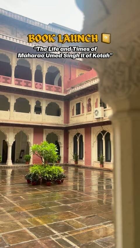 The book “The Life and Times of Maharao Umed Singh II of Kotah” was formally launched at Darbar Hall, Umed Bhawan Palace, @umedbhawankotah Kota, celebrating the life, personality, visionary leadership and legacy of former Maharao Umed Singh II.
The book has been published by Rao Madho Singh Museum Trust @kotahgarh and was written by the late historian Dr. Jagat Narayan Srivastava. The original Hindi work has been translated into English by Udai Singh Rathore. The book brings an important chapter of Kota’s royal history to a wider audience.
Historian Vikram Sampath graced the occasion as the Chief Guest. The event was also attended by members of the former royal family, including Uttardevi ji, Ijyraj Singh ji, Kalpana Devi ji, Bhawani Kumari Mehtab Vardhman, Jaydev, Jay Singh, Indrani Devi and Abhimanyu Singh, along with Nikhilesh Sethi, Dilip Singh, historian Firoz Ahmed, Dr. Arvind Saxena, Rao Madho Singh Museum curator Ashutosh Dadhich, Gauravsen Jhala and Dr. Pradeep Singh Godh.
A book preserving the story of a ruler, an era and a legacy that continues to shape the historical identity of Kota.
#MaharaoUmedSinghII #KotaHistory #KotaHeritage #Kota #RajasthanHistory BookLaunch RoyalHistory KotaHike