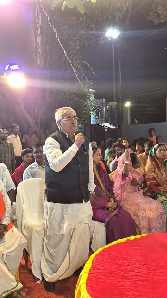 गंगा आरती... आशीर्वाद का दीया कार्यक्रम, बेनीपट्टी संसार पोखर पर विधायक विनोद नारायण झा का सम्बोधन