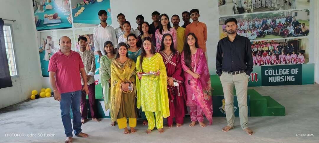 🌸🙏 भगवान विश्वकर्मा पूजा समारोह 🙏🌸
आज King’s Eden College of Nursing & Pharmacy में भगवान विश्वकर्मा जी की पूजा-अर्चना बड़े ही श्रद्धा, उत्साह एवं धूमधाम के साथ मनाई गई। 🪔✨
इस पावन अवसर पर दोनों महाविद्यालयों के समस्त छात्र-छात्राओं एवं स्टाफ ने श्रद्धापूर्वक भगवान विश्वकर्मा जी का पूजन एवं आराधना की तथा सभी के सुख, समृद्धि, उन्नति एवं उज्ज्वल भविष्य की कामना की। 🙏🌺
भगवान विश्वकर्मा जी की कृपा से दोनों महाविद्यालय निरंतर प्रगति, ज्ञान और सफलता के पथ पर आगे बढ़ते रहें। 🌿✨
🌺 शुभ विश्वकर्मा पूजा 🌺
King’s Eden College of Nursing & Pharmacy
सदरपुर, मोहम्मदाबाद गोहना – मऊ, उत्तर प्रदेश