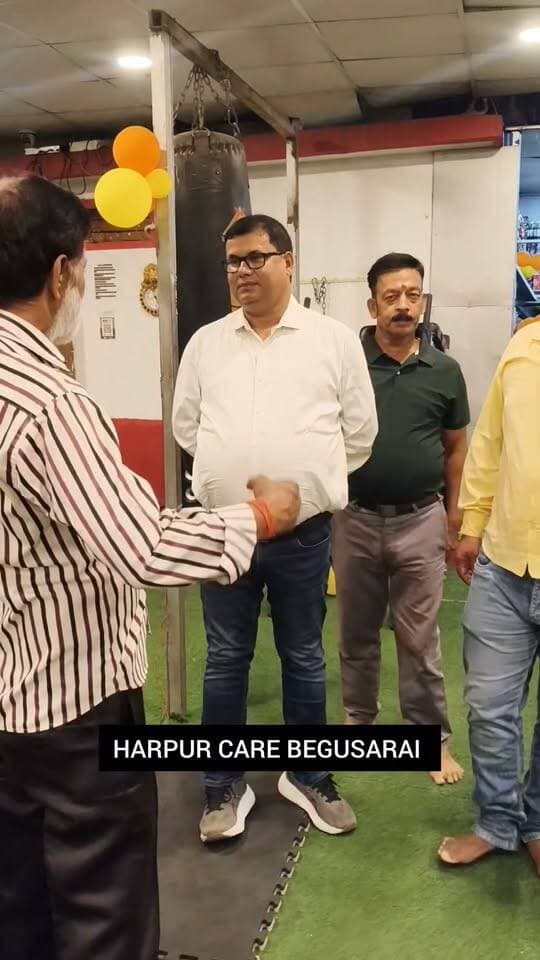 बेगूसराय में विश्वकर्मा पूजा के मौके पर हरपुर GYM पहुंचे BDO साहब...