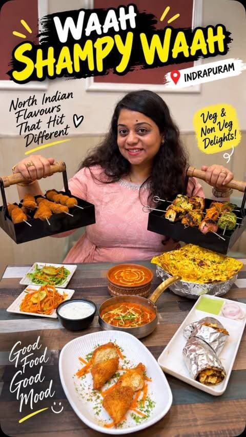 Indirapuram mein mila ek aisa North Indian food spot jahan presentation ke saath taste bhi seriously impressive tha! 🤤🔥
Veg ho ya non-veg, yahan ke flavours ne proper Waah Shampy Waah karwa diya! 😍
📍Waah Shampy Waah, Shipra Riviera Gyan Khand III, Indrapuram
#viralreels #ghaziabadfoodie #delhifoodie #northindianfood #reelkarofeelkaro