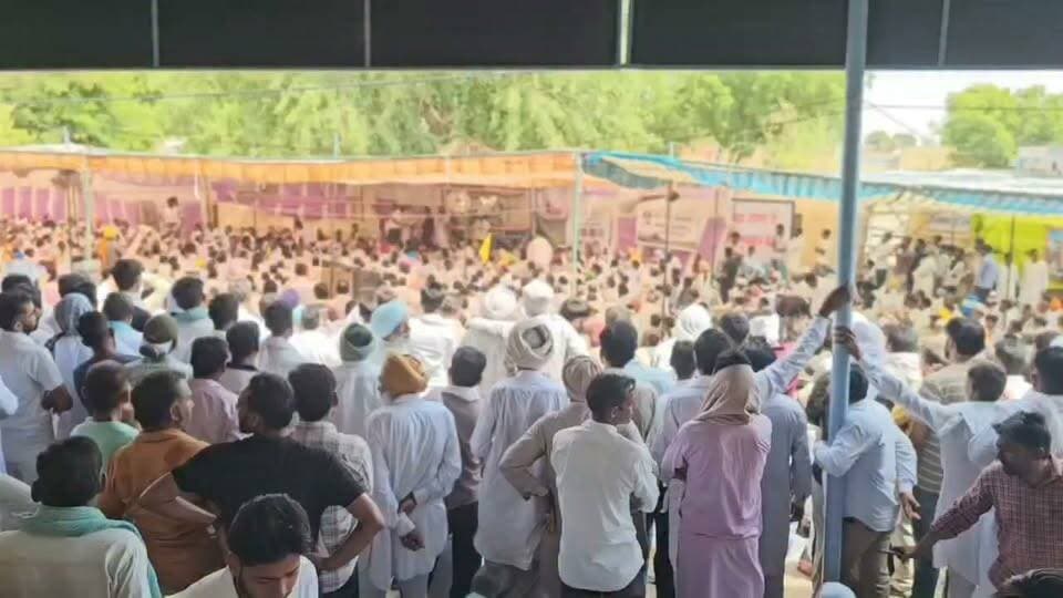 अपने हक के लिए किसान हुए एकजुट