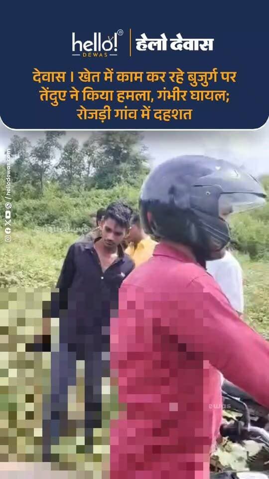 देवास जिले के ग्राम रोजड़ी में खेत पर काम कर रहे 55 वर्षीय अजपल राजपूत पर अचानक तेंदुए ने हमला कर दिया। हमले में वे गंभीर रूप से घायल हो गए, जिसके बाद परिजन उन्हें देवास जिला अस्पताल लेकर पहुंचे।
ग्रामीणों का कहना है कि रोजड़ी और आसपास के क्षेत्र में तेंदुआ पहले भी कई बार दिखाई दे चुका है और इसकी सूचना वन विभाग को दी जा चुकी थी। ग्रामीणों का आरोप है कि वन विभाग की टीम निरीक्षण के बाद लौट जाती है, लेकिन तेंदुए की मौजूदगी को लेकर ठोस कार्रवाई नहीं हुई।
घटना के बाद ग्रामीणों में दहशत है। ग्रामीणों ने वन विभाग से क्षेत्र में लगातार निगरानी और सुरक्षा के आवश्यक इंतजाम करने की मांग की है। मामले में वन विभाग का पक्ष जानने का प्रयास किया गया, लेकिन अधिकारियों की ओर से स्पष्ट जवाब नहीं मिल सका।
क्या निर्माण कार्य के दौरान पाइपलाइन की सुरक्षा को लेकर बरती गई लापरवाही?
.
In news ad
.
Dewas | Dewas City | Dewas Update | देवास | देवास शहर | Dewas News | Hello Dewas
#dewas #hellodewas #dewasnews