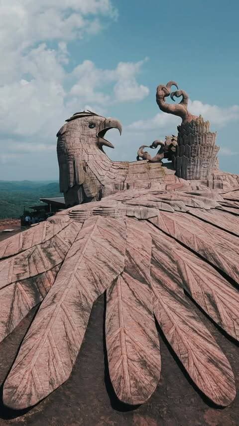 This isn’t just a sculpture… this is a story carved into the mountains. 🦅🚩
Kerala’s Jatayu Earth’s Center, Chadayamangalam — where the legendary story of Jatayu from the Ramayana comes alive.
When Ravana was taking Maa Sita away, Jatayu fought him to protect her honour. He was gravely wounded in the battle, his wings were cut off, and he fell on this very hill — according to the legend. Even in his final moments, Jatayu told Lord Rama what had happened and gave him the direction in which Ravana had taken Sita. 🙏
Today, this legendary sacrifice stands before you in the form of the world’s largest bird sculpture — an astonishing 200 ft long, 150 ft wide and 70 ft high, designed by sculptor Rajiv Anchal. (Kerala Tourism)
And the most powerful part?
This sculpture doesn’t show Jatayu flying…
It shows him after the fight — wounded, fallen, but still a symbol of courage, loyalty and sacrifice. 🦅❤️
Standing there made me realise —
some journeys are not just about discovering places, but discovering stories that have lived for centuries.
📍 Jatayu Earth’s Center, Kerala
#kerala #reels #trending #jatayu #incredibleindia