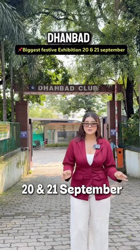 Dhanbad walo, festival & wedding season aa raha hai! ✨
20 & 21 September ko Dhanbad Club mein lagne wala hai khaas Designer Exhibition 💫
👗 Cord Set | Lehenga | Indo-Western | One Piece
👔 Kurta-Pyjama | Handwork Collection
🥻 Banarasi Saree | Bandhani | Patola | Ghagra
Manomaya Boutique & Elana ke exclusive designer collections ke saath har range mein options available! ❤️
📍 Dhanbad Club
📅 20 & 21 September
Kolkata-Delhi jaane se pehle ye exhibition miss mat karna! 🔥
any information call☎️9263600669
#dhanbad #jharkhand #reels #exhibition #festivalcollection