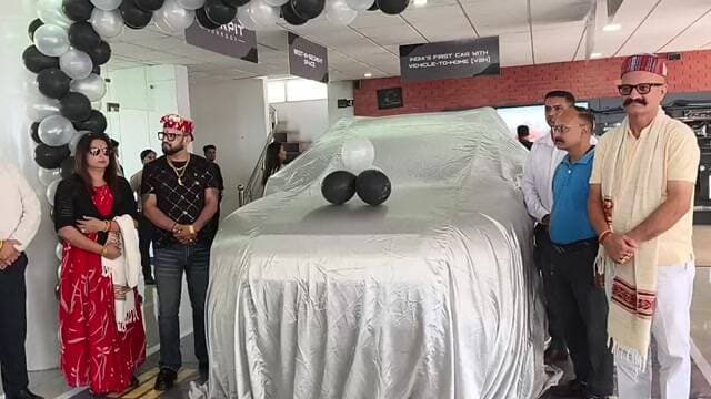 सोलन पहुंचे नाटी किंग कुलदीप शर्मा... MG हैक्टर Tomahawk EV कार हुई लॉन्च...