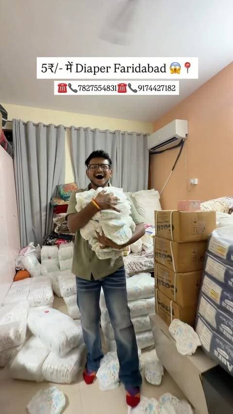 5₹/- में Diaper’s 😱😱
Faridabad 📍
☎️📞7827554831☎️📞9174427182
Location : House no. 171 sector 15A faridabad haryana near gymkhana club
Follow For More : @fbd_mohit ❤️