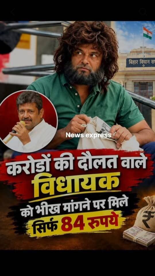 Ek दिन के लिए विधायक जी बने भिखारी कोई नहीं पहचान पाया।