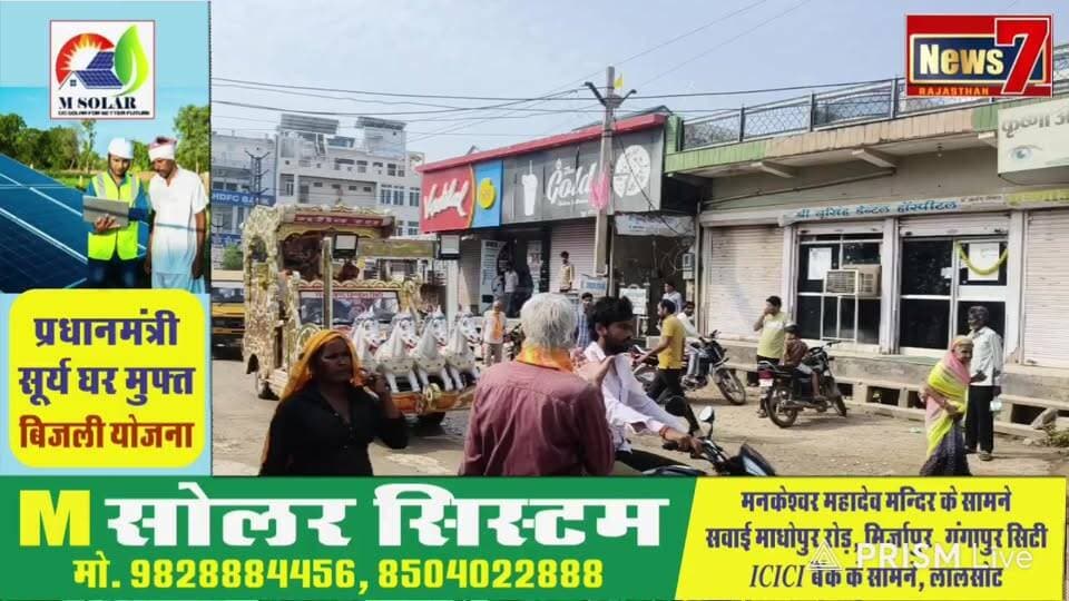 #लाइव हिण्डौन सिटी से क्यारदा बालाजी के लिए पदयात्रा