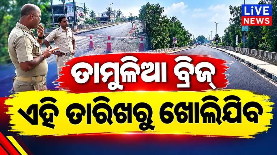 ଏହି ତାରିଖରୁ ଖୋଲିଯିବ ତାମୁଳିଆ ବ୍ରିଜ୍ । ପୁଣି କରାଯିବ ମରାମତି କାମ #road #bridge #trending #odisha #police #livenews #breakingnews