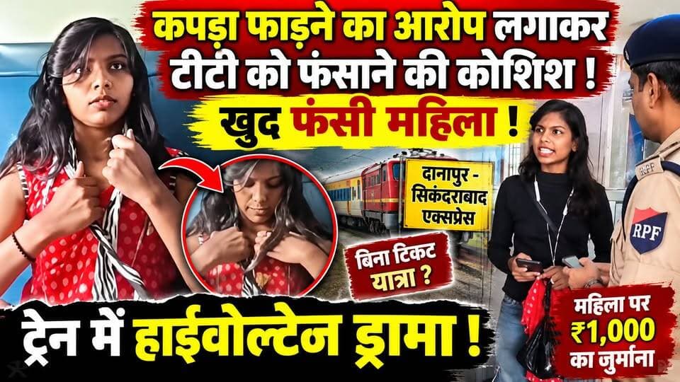 टीटी पर कपड़े फाड़ने का आरोप! ट्रेन में महिला का हाईवोल्टेज ड्रामा, RPF ने किया कार्रवाई | Viral Video
#bihar