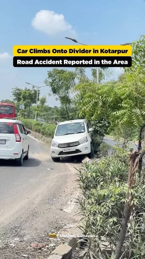 ๐ A car was seen mounted on a road divider in Kotarpur, drawing attention from people in the area.
The exact circumstances that led to the vehicle ending up on the divider are currently unclear.
(Kotarpur, Amdavad, Kotarpur Accident, Car Accident, Car on Divider, Road Divider, Road Accident, Traffic Incident, Vehicle Accident, Road Safety, Amdavad Traffic, Traffic Update, Car Incident, Local Update, Amdavad News)
#Kotarpur #Amdavad #CarAccident #RoadSafety #AmdavadNews