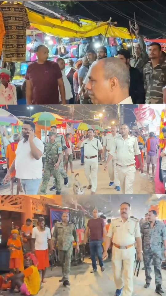 दुकानदारों से रंगदारी मांगने वाले दो गिरफ्तार देवघर पुलिस में बाजार में कराई परेड