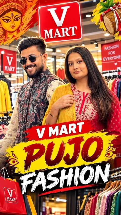 тЬи Pujo Shopping = Family Shopping! ЁЯЫНя╕ПтЭдя╕П
Is Pujo, Men ЁЯСи | Women ЁЯСй | Kids ЁЯСзЁЯСж тАФ sabke festive looks ek hi destination par! ЁЯШН
Trendy kurtas, shirts, denim, cargos, beautiful festive wear, cute kidsтАЩ outfits aur bahut saare stylish options тАФ woh bhi pocket-friendly prices mein! ЁЯФе
Chahe pandal hopping ho ya family gathering, iss Pujo fashion mein 10/10 jaana hai! тЬи
ЁЯЫНя╕П Shop your Pujo looks at V-Mart
ЁЯОЙ Festive Fashion | ЁЯСитАНЁЯСйтАНЁЯСзтАНЁЯСж For the Whole Family | ЁЯТ╕ Pocket-Friendly
Is Pujo, shopping karo V-Mart se aur festival ko banao aur bhi stylish! тЭдя╕П
Store location- near by Ranchi railway station , Chutia road , V MART RANCHI
#vmartpujo #ranchi #pujocampaign #pujowithvmart #vmartretail