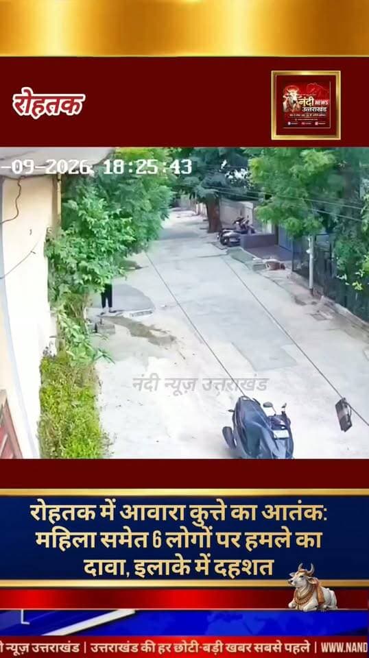 हरियाणा के रोहतक स्थित ओल्ड हाउसिंग बोर्ड कॉलोनी से एक दिल दहला देने वाला मामला सामने आया है। सोशल मीडिया पर वायरल हो रहे एक वीडियो के अनुसार, यहाँ एक आवारा कुत्ते ने एक महिला पर जानलेवा हमला कर दिया। बताया जा रहा है कि कुत्ते ने महिला के दोनों पैरों पर बुरी तरह काट लिया, जिसके बाद उन्हें तुरंत नजदीकी अस्पताल में भर्ती कराया गया।
"उत्तराखंड की हर बड़ी खबर सबसे पहले पाने के लिए Nandi News Uttarakhand को Follow करें।"
#Uttarakhand #Dehradun #NandiNews #BreakingNews #UttarakhandNews #Rohtak #viralvideo #Haryana