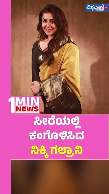 Nikki Galrani Saree Photoshoot | ಸೀರೆಯಲ್ಲಿ ಕಂಗೊಳಿಸಿದ ನಿಕ್ಕಿ ಗಲ್ರಾನಿ | Vishwavani TV Special