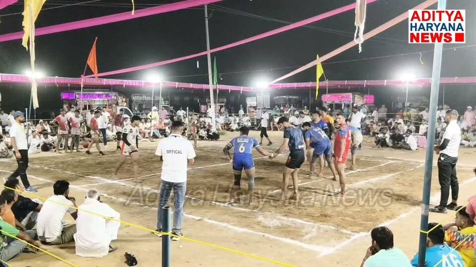 1 लाख 51 हजार की इनाम वाला कबड्डी दंगल गांव भौड़ी/अटेली मण्डी में