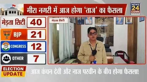 मीरा नगरी को आज मिलेगी नई ‘नारी शक्ति’, चेयरमैन की कुर्सी पर किसकी ताजपोशी?
#MertaCity
#MertaMunicipality
#ChairmanElection
#KanchanDeviSankhla
#NaazParveen