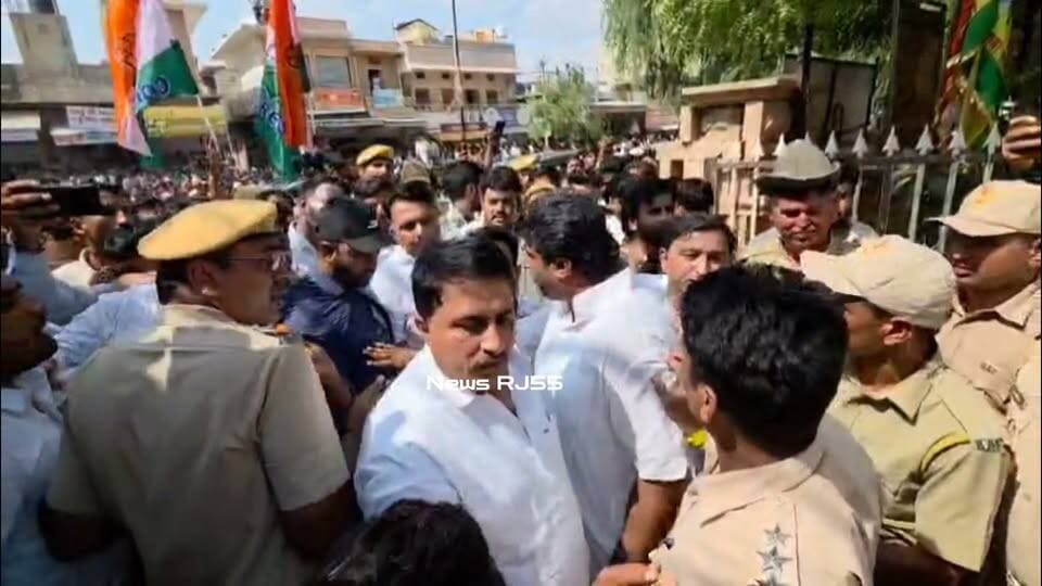 पूर्व मंत्री शाले मोहम्मद और DYSP कैलाश कंवर राठौड़ के बीच हुई गह#मागह@मी Shale Mohammad Gajendra Singh Shekhawat Mahant Pratap Puri Jaisalmer Police Rajasthan Police