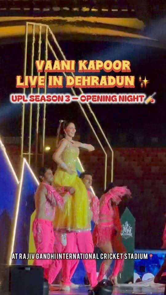 Dehradun witnessed a whole vibe today! 🏏✨
UPL Season 3 kicked off at Rajiv Gandhi International Cricket Stadium with some exciting cricket, amazing energy and a special evening featuring Vaani Kapoor & Uttarakhand’s cultural performances. ❤️🔥
21.09.2026 | UPL Season 3 🏏
Dehradun, you were a vibe! ✨
#UPL2026 #UttarakhandPremierLeague #Dehradun #UPLSeason3 #Cricket