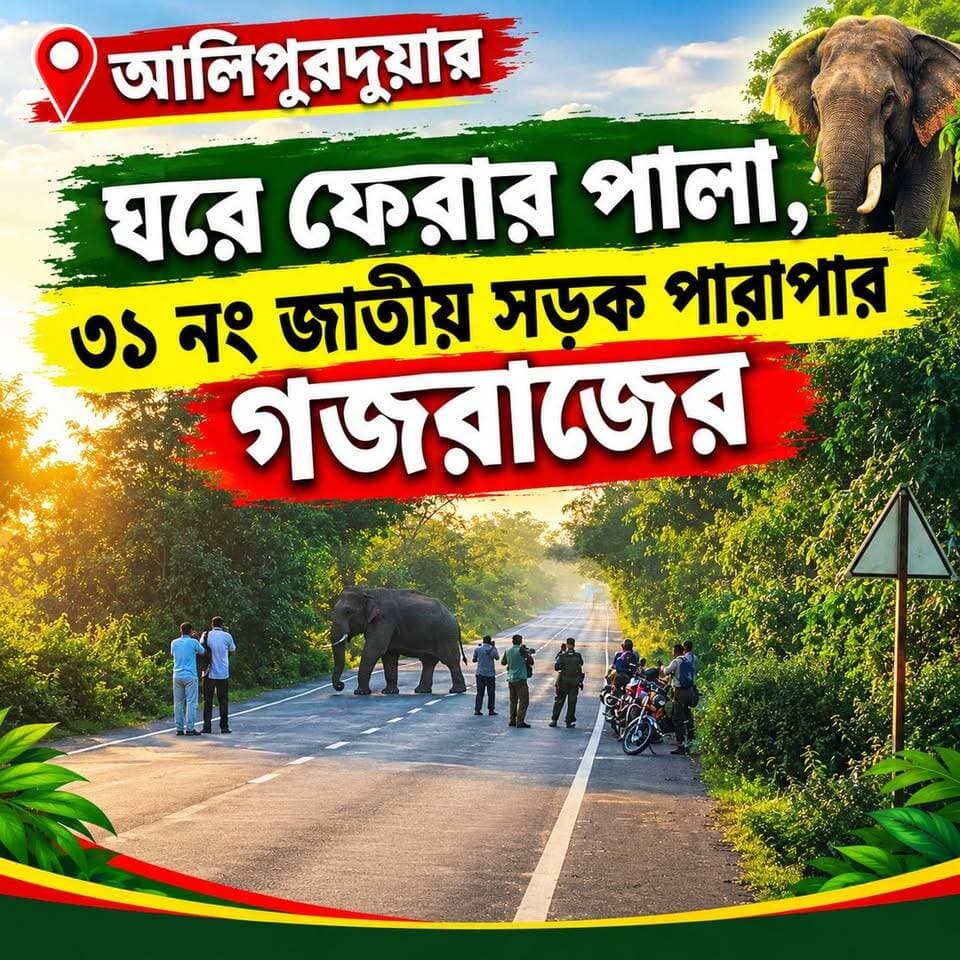 #Dooars আলিপুরদুয়ার: ঘরে ফেরার পালা,৩১ নং জাতীয় সড়ক পারাপার করছে গজরাজ
#elephant #alipurduardistrict #NationalHighways #highlightseveryone