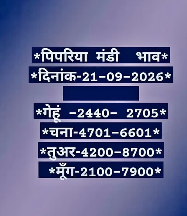 21/09/2026 pipariya mandi bhav #viral #mandi #pipariya