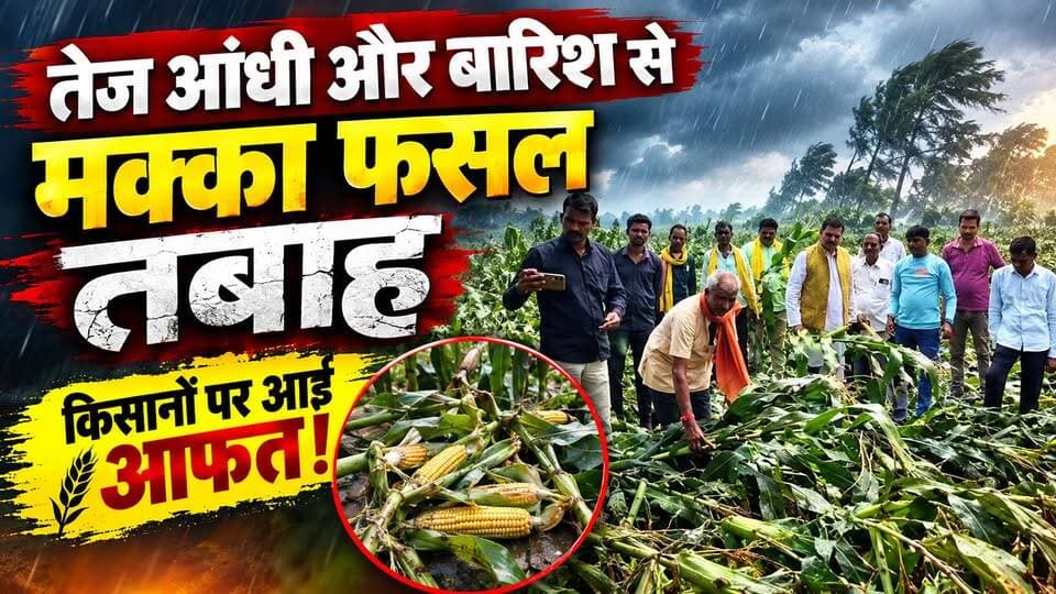 तेज आंधी-बारिश से मक्का फसल तबाह, किसानों पर आई आफत!
सिवनी जिले में तेज आंधी और बारिश ने किसानों की मेहनत पर पानी फेर दिया। बंडोल, कलारबाकी और आसपास के 50 से अधिक गांवों में मक्का फसल को भारी नुकसान हुआ है। कई खेतों में पकी हुई फसल पूरी तरह आड़ी पड़ गई है।
किसानों ने प्रशासन से तत्काल सर्वे कराकर नुकसान का आकलन और उचित मुआवजा देने की मांग की है।
#Seoni #MakkaFasal #FarmerNews #Barish #Aandhi #Kisan #MPNews #HKNewsSeoni