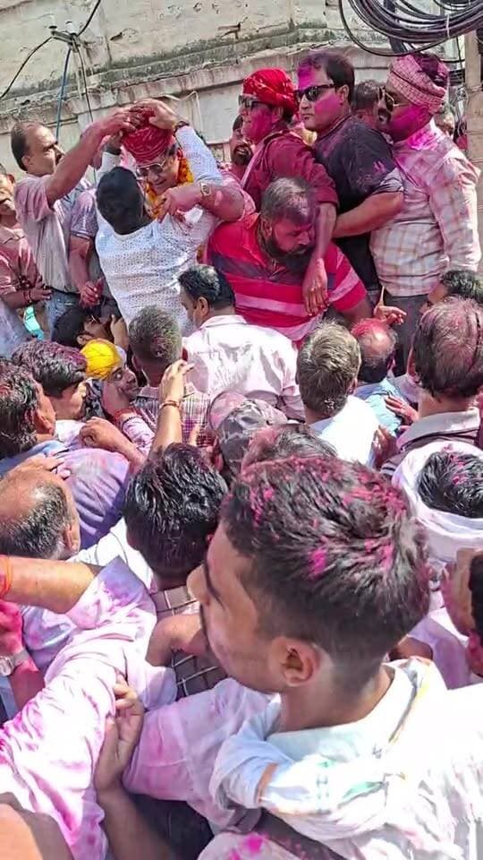 अनिल कल्ला की जीत का जश्न डागा चौक से..