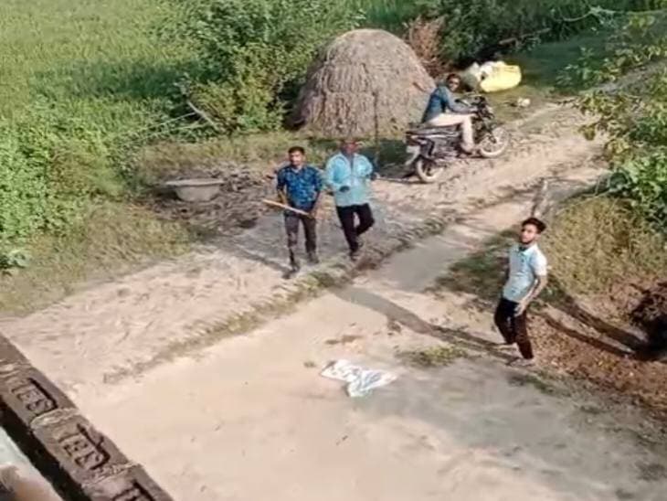 *शाहजहांपुर में बाप ने बेटों के घर ईंटें फेंकी, VIDEO:* जमीन बंटवारे को लेकर विवाद, आम के पेड़ काटे और मकान की खिड़की तोड़ी, थाना सिंधौली क्षेत्र की घटना।