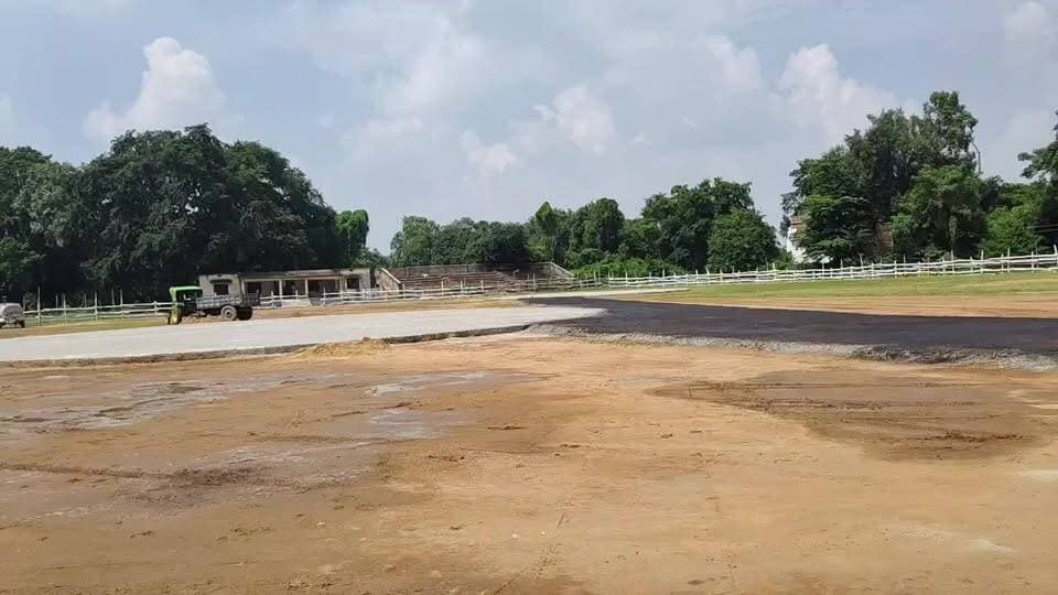 जगदीशपुर खेल मैदान में हेलीपैड बनकर तैयार है;मुख्यमंत्री सम्राट चौधरी का आगमन कल होगा।"
