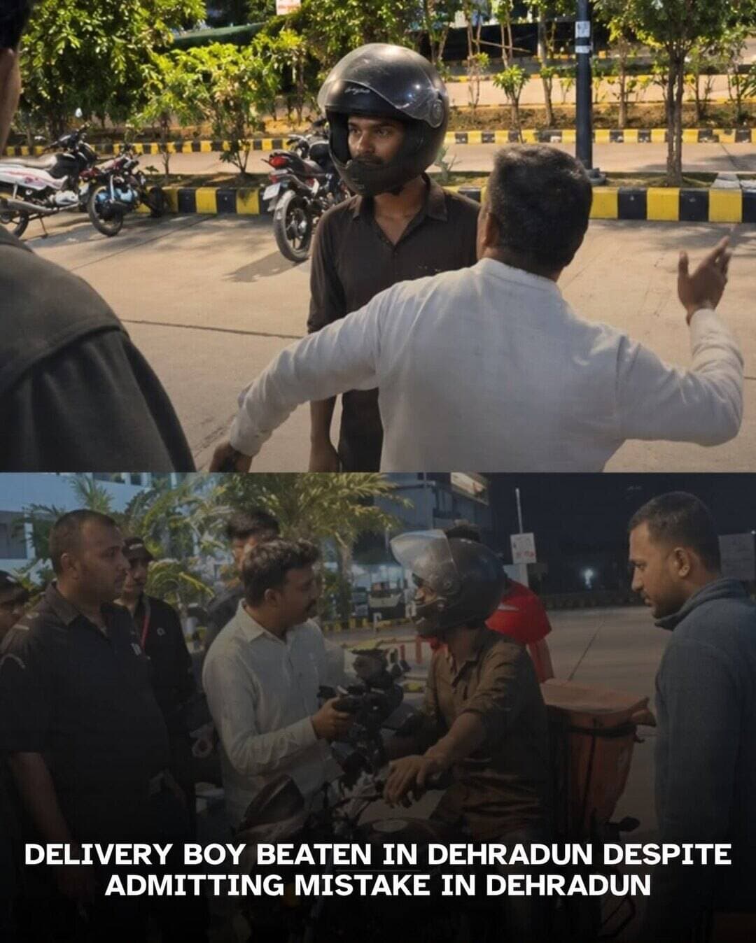 ЁЯЪиA man claiming to be an army jawan in Jogiwala, Dehradun, has been accused of assaulting a delivery boy. Reports indicate that the delivery boy kept apologizing repeatedly, but the dispute escalated, leading to him being beaten with kicks and punches.