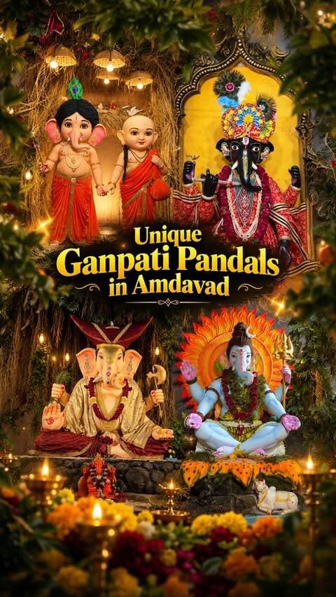 From traditional setups to beautifully crafted themes, Amdavad’s Ganpati pandals are once again showcasing incredible creativity and devotion.
This year, different areas of the city have welcomed Bappa in their own unique way — from the charming Govindnagar Cha Raja in Amraiwadi and grand themed installations in Saraspur, to artistic Ganpati idols in Behrampura, Ghatlodiya and several other parts of the city.
Some pandals recreate stories from Indian mythology, while others feature temple-inspired designs, nature-based concepts, detailed miniature idols and larger-than-life artistic setups. Every pandal has its own story, detailing and atmosphere, making the Ganeshotsav experience even more special for devotees.
(Amdavad, Ganpati Bappa, Ganpati Pandals, Bappa Morya, Ganesh Festival, Ganpati Decoration, Ganpati Theme, Ganesh Darshan)
#Amdavad #GanpatiBappa #Ganeshotsav2026 #GanpatiPandal #GanpatiBappaMorya