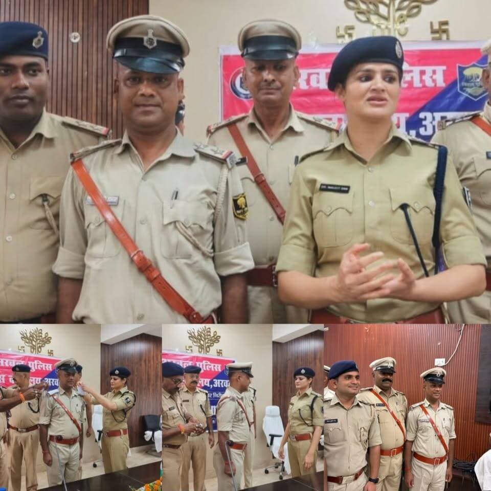 छोटे मेहमान पटना गौरीचक सहदपुरा निवासी राजू सिंह अरवल जिला के आरक्षी अधीक्षक डॉ० नवजोत सिमी (भा०पु०से०) के साथ पदोन्नती उपरांत।
#hindustan #DGPBihar #BreakingNews #BiharPolice #PatnaPolice #AlwarPolice ।