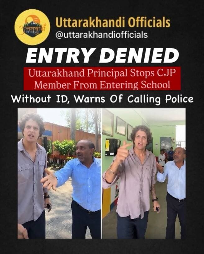 A heated exchange at a school in Uttarakhand is going viral after a visitor reportedly tried to enter without showing identification. The principal refused entry, citing student safety and the presence of girls on campus. Despite repeated arguments, the principal stood firm and warned that police would be called if the visitor entered without permission. The video has sparked debate online over school security, visitor access and the way the confrontation unfolded.