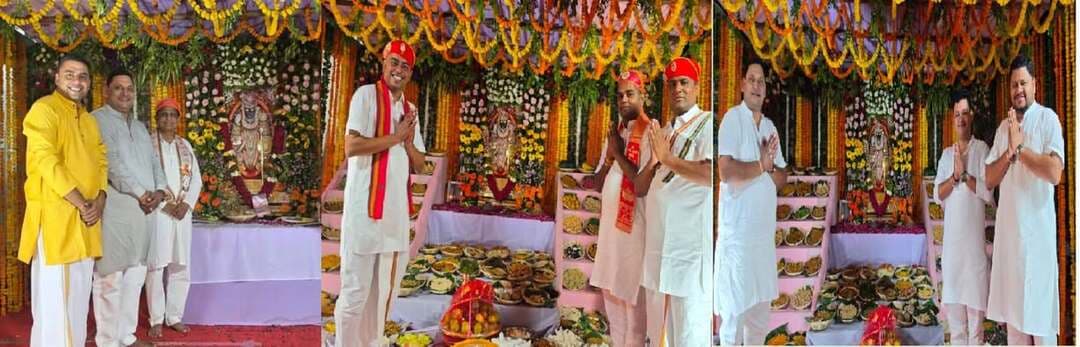 गढ़बोर में तीन दिन गूंजे चारभुजा नाथ के जयकारे
भजन-कीर्तन से भक्तिरस, छप्पन भोग-महाआरती के बाद विशाल भंडारा; 15 हजार श्रद्धालुओं की प्रसादी
भीलवाड़ा /राजसमन्द (महेन्द्र नागौरी)। गढ़बोर चारभुजा धाम में तीन दिन तक भक्ति और सेवा का भव्य संगम देखने को मिला। श्री चारभुजा मित्र मंडल, भीलवाड़ा के नेतृत्व में रायला के गग्गड़ परिवार की ओर से होटल मेवाड़ (माधव), मांडवाड़ा टोल के पास 19 से 21 सितंबर तक आयोजित धार्मिक आयोजन में चारभुजा नाथ के जयकारों से वातावरण गूंजता रहा।
भजन-कीर्तन, ठाकुरजी के आकर्षक श्रृंगार, छप्पन भोग, महाआरती और विशाल भंडारे में बड़ी संख्या में श्रद्धालुओं ने भाग लिया। 20 सितंबर को दोपहर 1 बजे महाआरती के साथ छप्पन भोग लगाया गया। इसके बाद विशाल भंडारे में श्रद्धालुओं ने प्रसाद ग्रहण किया।
तीनों दिन अलग-अलग भजन प्रस्तुतियों ने माहौल को भक्तिमय बनाए रखा। पं. देवकीराम शास्त्री, सुनील गंधर्व, गोवत्स दिव्याशु दाधीच और जगदीश वैष्णव ने भजनों से श्रद्धालुओं को देर तक बांधे रखा।
भक्ति के साथ सेवा भी
आयोजन में पदयात्रियों की सेवा का विशेष इंतजाम रहा। थकान, मांसपेशियों के दर्द और पैरों में छालों से परेशान यात्रियों के लिए फिजियोथैरेपी व प्राथमिक उपचार की सुविधा दी गई। भोजन-प्रसाद, सोडा-शिकंजी, पानी-पताशे, चाय-कॉफी, इत्र-सुगंध और मेडिकल सुविधा के साथ रात्रि विश्राम के लिए करीब 100 पलंग लगाए गए। आयोजकों के अनुसार तीन दिनों में करीब 15 हजार श्रद्धालुओं की प्रसादी की व्यवस्था की गई।
राहुल गग्गड़, अर्चित मूंदड़ा, संजय लाहोटी, विशाल बाहेती सहित मंडल के पदाधिकारी, सदस्य और स्वयंसेवक व्यवस्थाओं में जुटे रहे। गग्गड़ परिवार के अनुसार आयोजन का उद्देश्य चारभुजा नाथ के प्रति श्रद्धा के साथ भक्ति, सेवा और सद्भाव की भावना को मजबूत करना रहा।