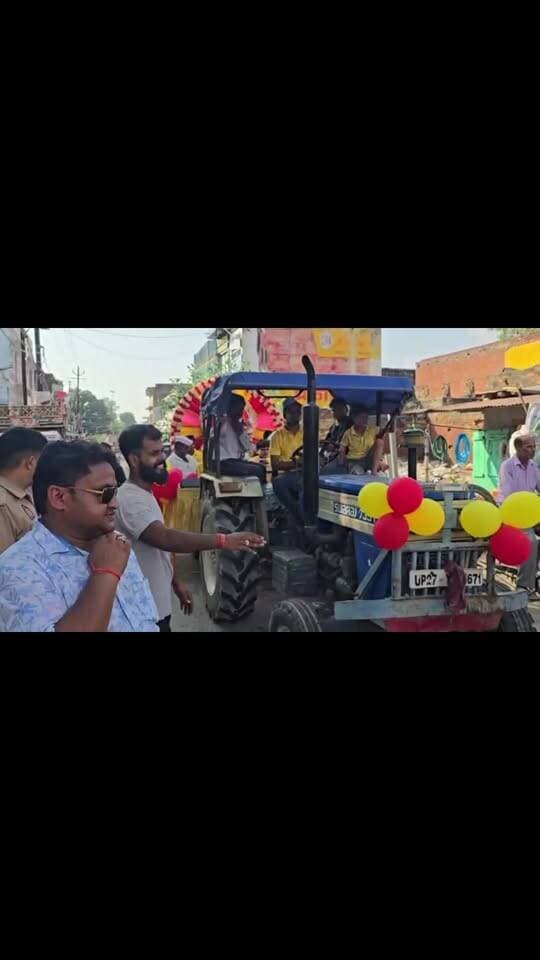 #भगवान_गणेश प्रतिमा #शोभायात्रा।