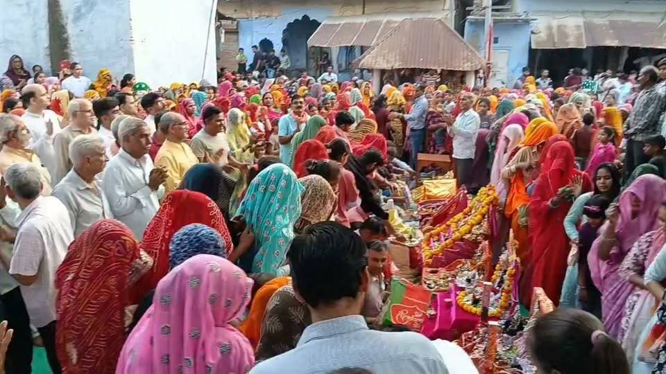 ठाकुर जी की डोल यात्रा निकाली गई