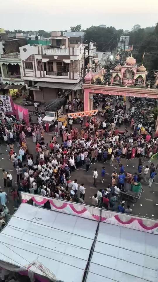 जल झूलनी एकादशी चल समारोह #शामगढ़ लाइव