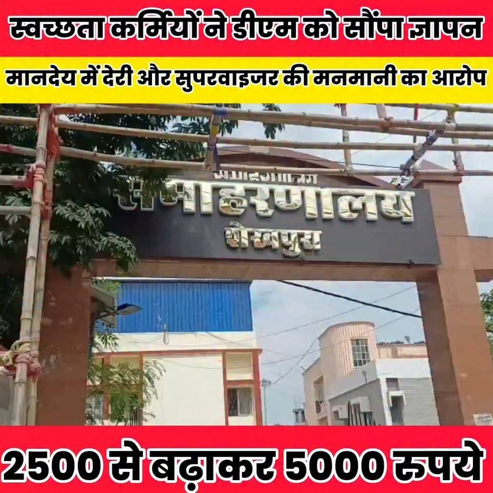 मानदेय में देरी और सुपरवाइजर की मनमानी का आरोप, स्वच्छता कर्मियों ने डीएम को सौंपा ज्ञापन...
Sheikhpura Collectorate Sheikhpura Hunt New Sheikhpura Police DRCC Sheikhpura पंचायत सनैया शेखपुरा Randhir Kumar Soni Sunil Kumar Kushwaha #BiharNews #BiharPolice #cmsmrat