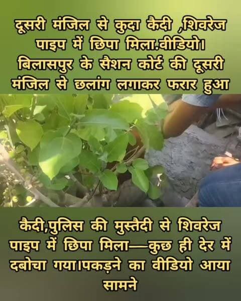 बिलासपुर कोट से भाग आप भागा आरोपी, पुलिस तीन घंटे तक शहर में तलाशी की उसके बाद आरोपी पकड़ा