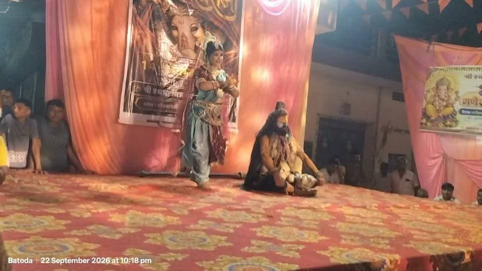 #live गणेश महोत्सव में सजी शिव-पार्वती की दिव्य झांकी, शिव तांडव,जयकारों से गूंजा पंडाल #news7rajasthan #batoda